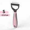 Cat Hair Removal Comb Dog Hair Removal Brush Stainless Steel Double Sided Pet Grooming Brush Removing Tangles Cat Accessories